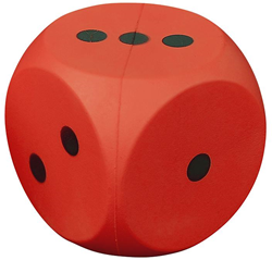 Coated Foam Dice - Red -