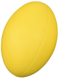 Pre-Sport ballon de rugby mousse jaune - ballon d'entraînement prise durable