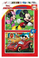 Educa puzzel Mickey Mouse Prethuis 2x20 stukjes karton