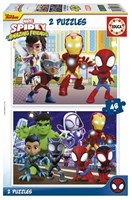 Educa puzzel Spidey & Zijn Geweldige Vrienden - 2x48 stukjes Marvel