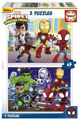 Educa puzzel Spidey & Zijn Geweldige Vrienden - 2x48 stukjes Marvel