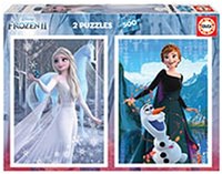 Educa Frozen legpuzzel 2x500 stukjes Disney puzzel