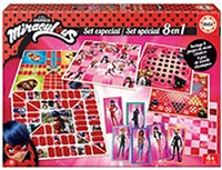 Educa bordspel Miraculous 8 spellen in 1 karton kinderspel