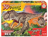 Educa 3D puzzel T-Rex dinosaurus karton speelgoed 82 stukjes
