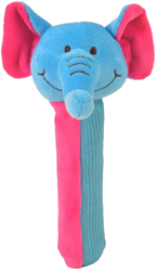 Fiesta Crafts peluche éléphant hochet jouet sensoriel pour bébés