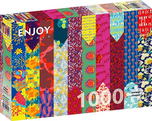 Enjoy Puzzle puzzle Designer Patterns 1 - 1000 pièces multicolore-2