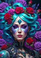 Enjoy Puzzle legpuzzel Gothic Flowers Portrait 1000 stukjes volwassenen