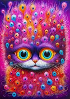 Enjoy Puzzle puzzle 1000 pièces - I'm Watching You - design chat coloré