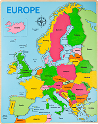 BigJigs houten Europa puzzel educatief speelgoed - landkaart