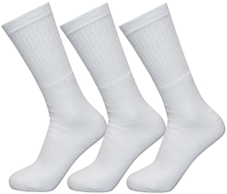 Exceptio chaussettes de sport junior blanc - 3 paires chaussettes coton confortables