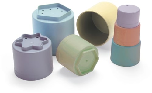 Dantoy tour à empiler jouet 7 pièces carton coloré durable