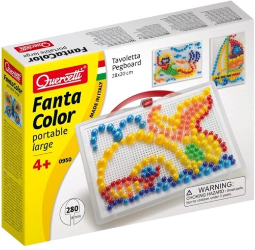 Quercetti FantaColor jouet mosaïque portable large 280 pin mix