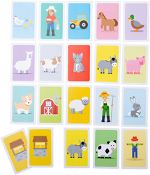 BigJigs Jeu de cartes Snap - Jeu de mémoire ferme pour enfants
