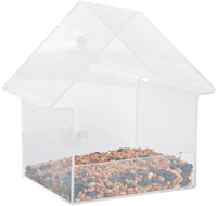 Esschert Design vogelvoederhuis raam transparant acryl 15cm