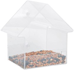 Esschert Design vogelvoederhuis raam transparant acryl 15cm