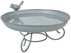 Esschert Design vogelbad met metalen schaal voor buiten vogels