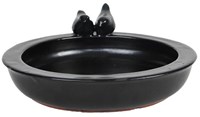 Esschert Design bain d'oiseaux céramique gris accessoire jardin décoratif