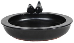 Esschert Design vogelbad keramiek grijs tuinaccessoire decoratief