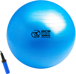 Fitness Mad 300kg Anti-Burst Swiss Ball - Blue - 65cm