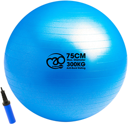 Fitness Mad 300kg Anti-Burst Swiss Ball - Blue - 75cm