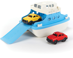 Green Toys ferry avec voitures bleu-blanc jouet durable