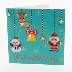 Wizardi Diamond Painting carte de Noël - Kit créatif pour adultes