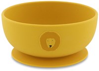 Trixie bol en silicone avec ventouse - vaisselle bébé Mr. Lion jaune