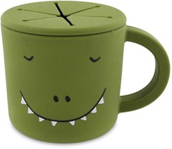 Trixie siliconen snackbeker - Mr. Dino - snackbeker voor baby's en peuters - groen