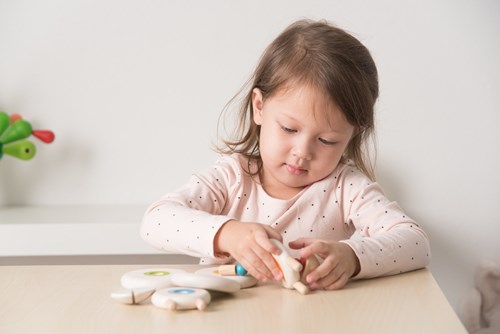 PlanToys Houten Speelgoed Schapen rijgen