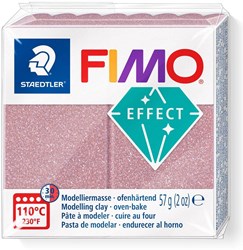Fimo pâte à modeler pailletée or rose 57g cuisson au four créatif
