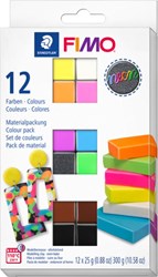 Fimo pâte à modeler néon set - 12 couleurs jouet créatif à cuire au four