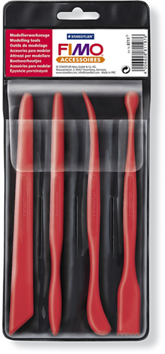 Fimo kit créatif outils de modelage 4 pièces plastique pour pâte