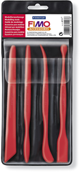 Fimo knutselset boetseergereedschap 4 stuks plastic voor klei