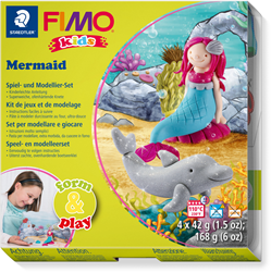 Fimo set de pâte à modeler sirène - coffret créatif pour enfants