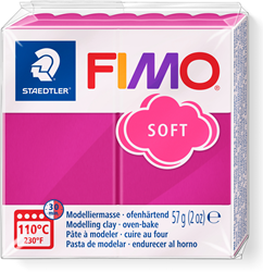 Fimo pâte à modeler Soft framboise 57g pâte à cuire créative