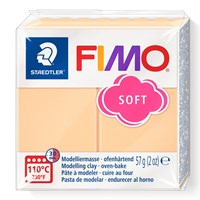 Fimo pâte à modeler soft pêche 57g cuisson au four jouet créatif