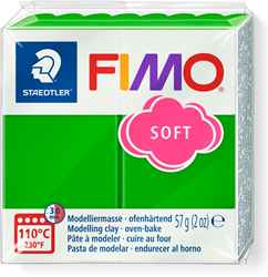 Pâte à modeler Fimo vert tropical 57g - argile souple à cuire pour créations créatives