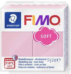Fimo pâte à modeler soft crème à la fraise 56g cuisson au four rose