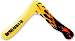 Boomerang Fan boemerang speelgoed FIRE rechtshandig 31cm 70gr 25m bereik