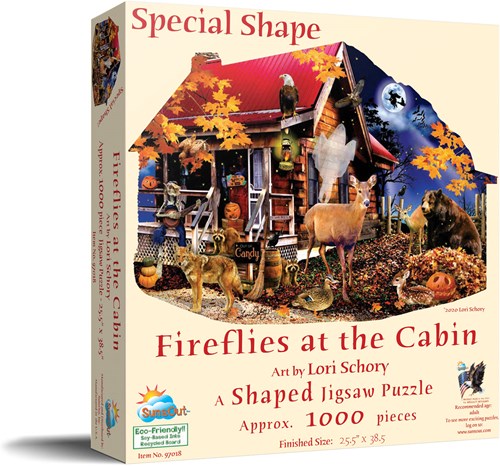SunsOut puzzle Fireflies at the Cabin - 1000 pièces puzzle-2