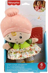 Mattel babypop Fisher-Price knuffelpop met bijtring en geluid