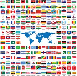 Yazz jouet puzzle Flags - 1023 pièces - plaisir de construction coloré
