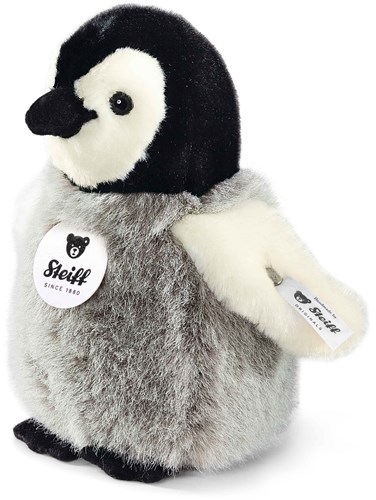 Steiff peluche pingouin Flaps - 16 cm - noir blanc gris-2