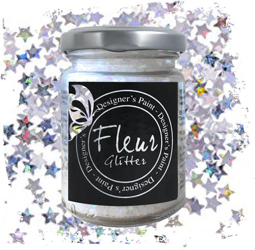 Fleur glitter sterren wit regenboog 90g epoxy knutselmateriaal