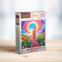 Magnolia puzzle Flower Path - puzzle coloré 1023 pièces-2
