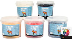 Foam Clay boetseerklei set - 5 kleuren - grote verpakking - creatief speelgoed