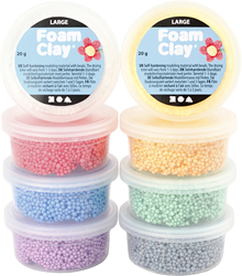 Foam Clay boetseerklei set - vrolijke kleuren - 8x20g - creatief speelgoed