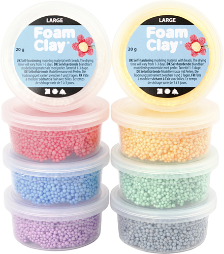 Foam Clay Foam Clay® Large 8x20 gr Vrolijke Kleuren