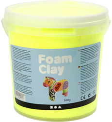 Foam klei neon geel 560 gr