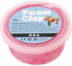 Foam Clay boetseerklei neon roze 35 gram - zelfhardend speelgoed